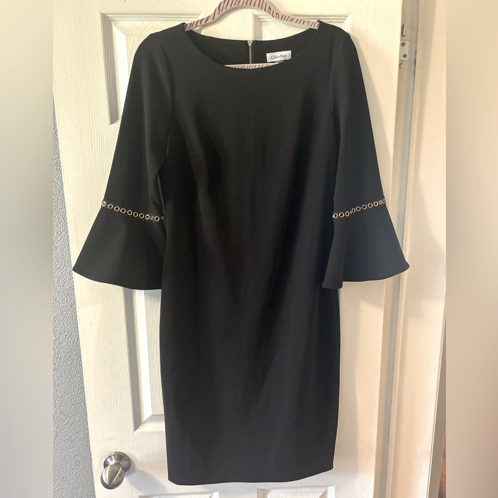 Calvin Klein black sheath dress size 10. Beautiful, well made dress!!